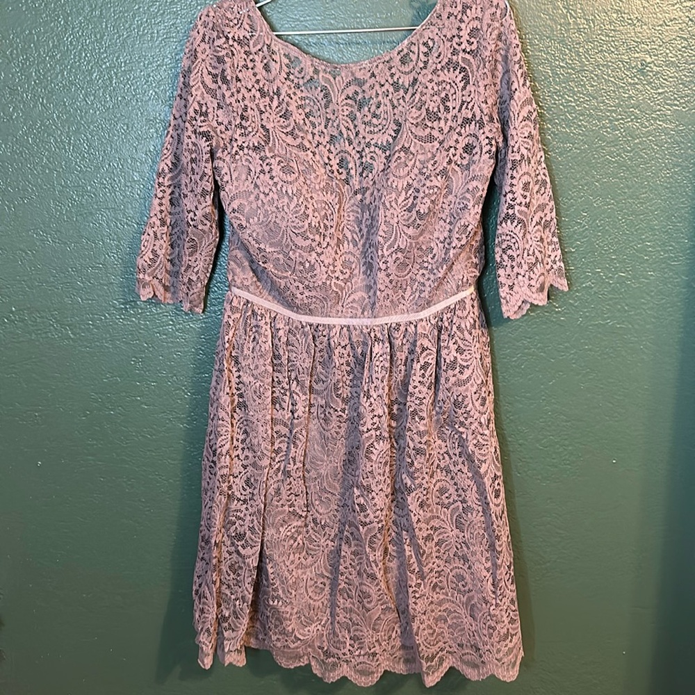 Jenny Yoo Lace Grey Bridesmaid Dress